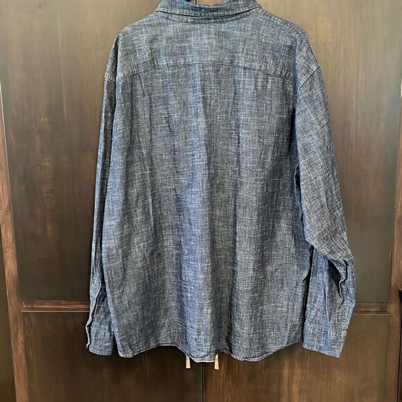 Wrangler Pearl Snap Denim Shirt 3XL - Picture 3 of 5